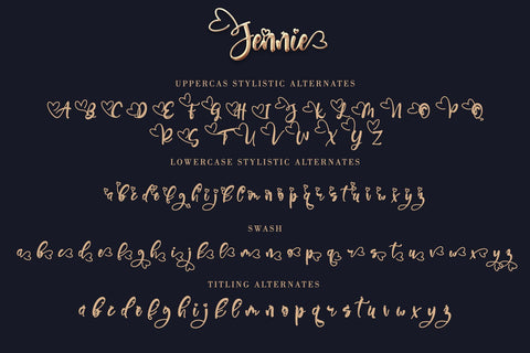 JENNIE Font Letterara 