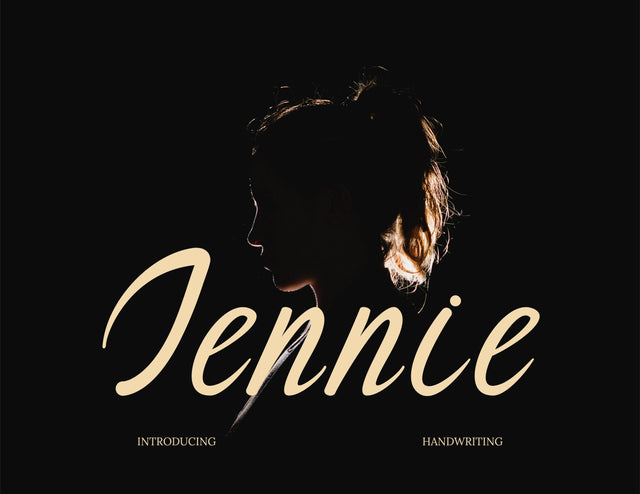 Jennie Modern Handwritten Font Font inferno.studio3 