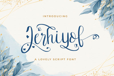 Jerhiyof - Lovely Script Font Font StringLabs 