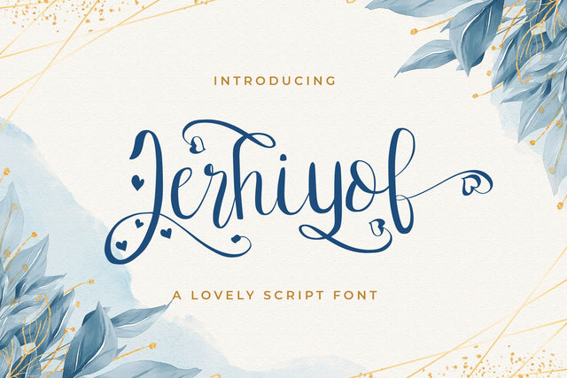 Jerhiyof - Lovely Script Font Font StringLabs 