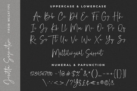 Jesitta Signature Font Megatype 