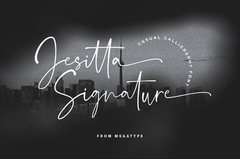 Jesitta Signature Font Megatype 