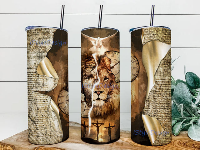 Jesus 20oz Skinny Tumbler Sublimation Designs for Straight/Tapered Tumbler Design - PNG Digital Download Sublimation iStyleDesign 