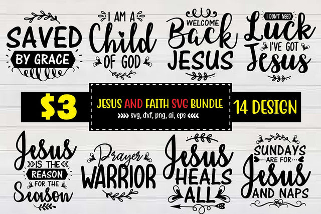 Jesus and Faith SVG Bundle SVG shah alam 