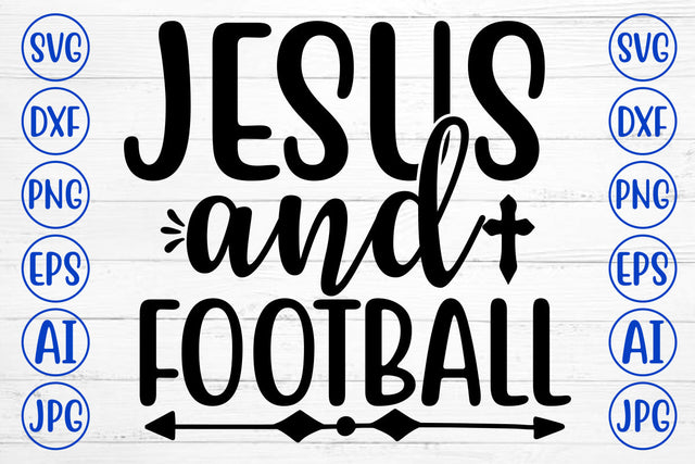 Jesus And Football SVG Cut File SVG Syaman 