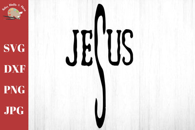 Jesus cross - Christian religious svg - faith - cross svg dxf png jpg SVG The Artsy Spot 
