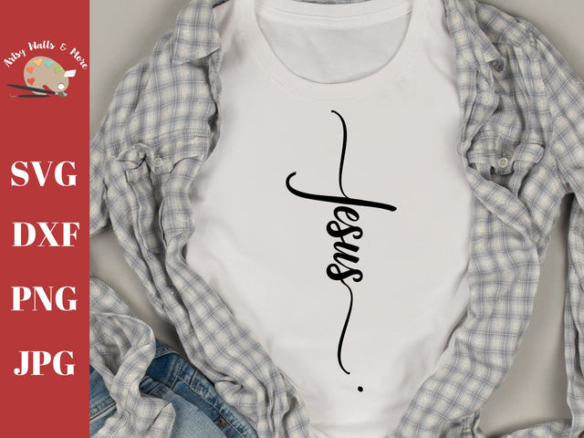 Jesus cross - Christian religious svg - faith svg dxf png jpg SVG The Artsy Spot 