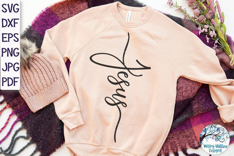 Jesus Cross SVG Cut File SVG Wispy Willow Designs 