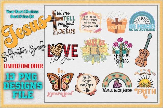 Jesus & Faith Sublimation Bundle Sublimation Creativeart88 