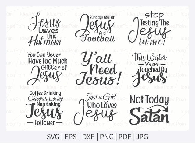 Jesus Humor svg, Christian svg, Christian Bundle svg, Bible Verse Bundle, Jesus svg, and Cut Files for Crafters SVG Dinvect 