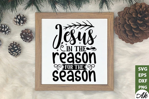 Jesus in the reason for the season SVG SVG akazaddesign 