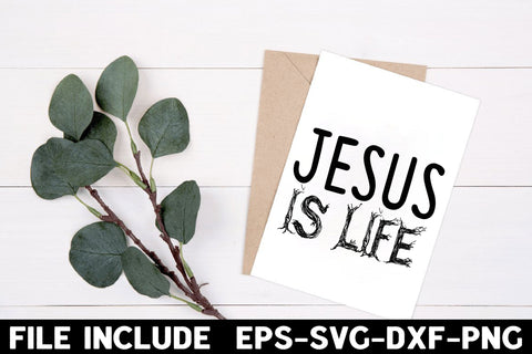 Jesus is Life SVG Rupkotha 