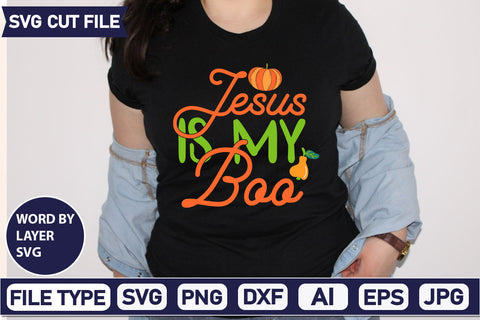 Jesus Is My Boo SVG Cut File SVG DesignPlante 503 