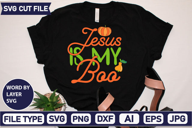 Jesus Is My Boo SVG Cut File SVG DesignPlante 503 
