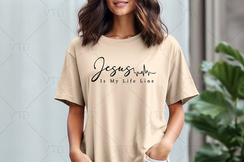 Jesus Is My Life Line Svg Png Files, Christian Heartbeat Svg, Faith Cross Svg, Jesus Svg, Religion Shirt Svg, Lifeline Svg, Religious Svg SVG DesignDestine 