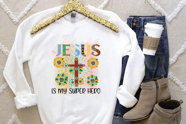 Jesus Is My Super Hero Sublimation Creativeart88 