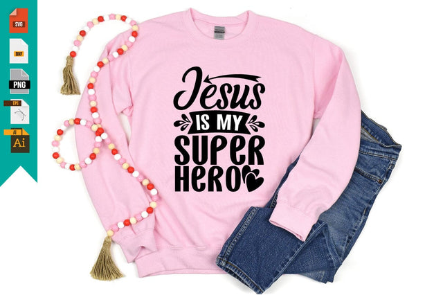 Jesus is My Super Hero SVG Craftlabsvg24 