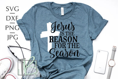 Jesus Is The Reason For The Season SVG, Christmas Cut File SVG TB Designs 