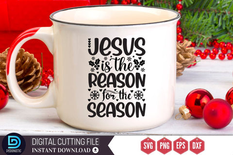 Jesus is the reason for the season SVG, Jesus is the reason for the season SVG DESIGNISTIC 