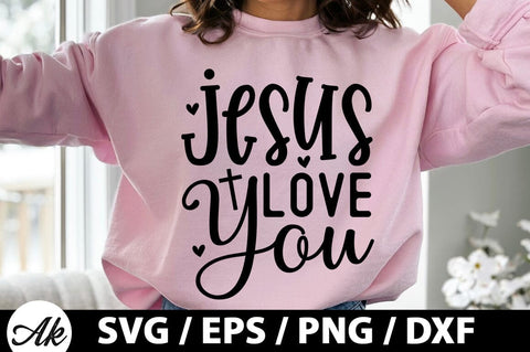 jesus love you SVG SVG akazaddesign 