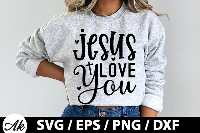 jesus love you SVG SVG akazaddesign 
