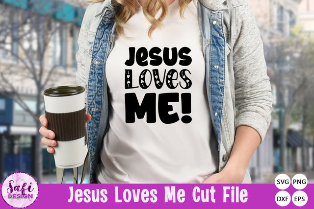 Jesus Loves Me Cut File SVG SVG Safi Design 