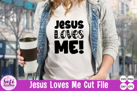 Jesus Loves Me Cut File SVG SVG Safi Design 