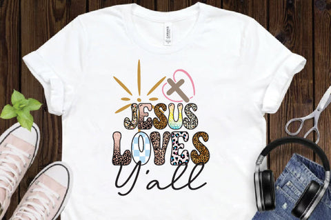 Jesus Loves Y’all Sublimation Sublimation Creativeart88 