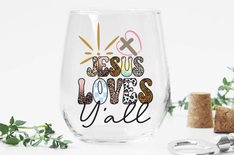 Jesus Loves Y’all Sublimation Sublimation Creativeart88 