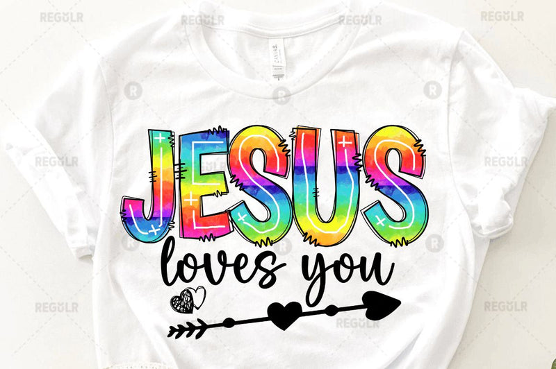 jesus loves you Sublimation Design - So Fontsy