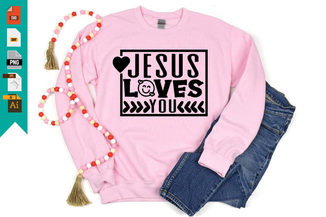 Jesus Loves You SVG Craftlabsvg24 