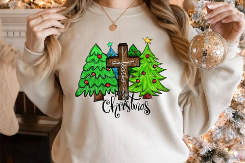 Jesus Merry Christmas Sublimation Design Sublimation LAM HOANG THUY 