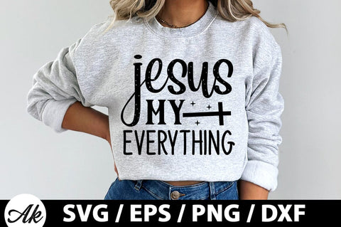 Jesus my everything SVG SVG akazaddesign 