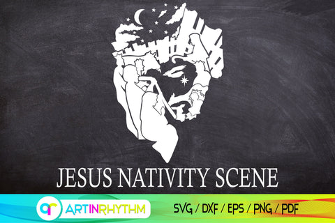 Jesus nativity scene, Jesus on the cross SVG Artinrhythm shop 
