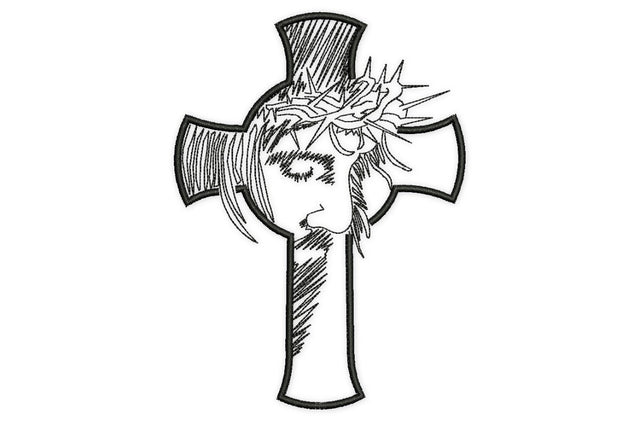 Jesus on the Cross Embroidery Design, Easter Embroidery Design, Religious Christ design Embroidery/Applique DESIGNS NextEmbroidery 