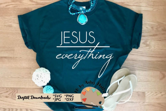 Jesus over everything - Christian svg - Faith quote - God quote SVG The Artsy Spot 