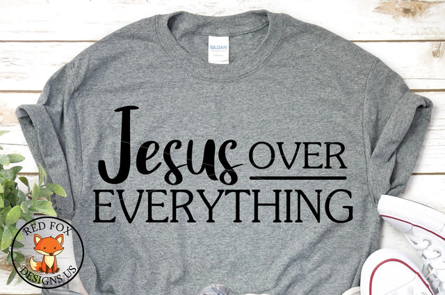 Jesus Over Everything Svg Png Dxf, Scripture Svg, cut file SVG RedFoxDesignsUS 