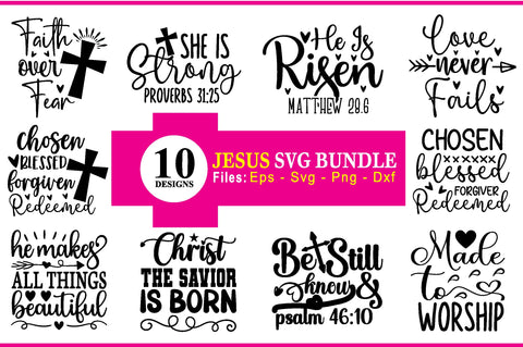 Jesus quotes svg bundle SVG buydesign 