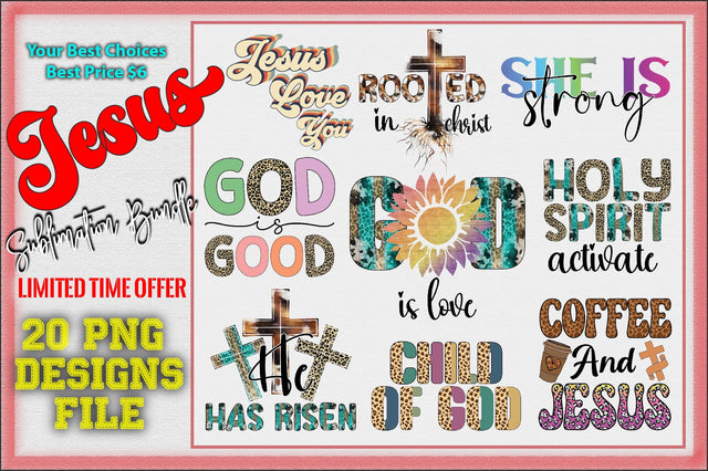 Jesus Sublimation Bundle Sublimation Creativeart88 