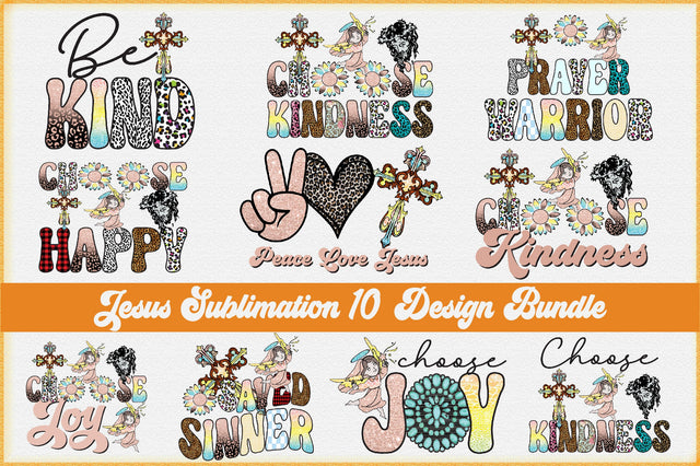 Jesus Sublimation Bundle Sublimation Creativeart88 