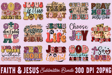Jesus Sublimation Bundle Sublimation SVGArt 