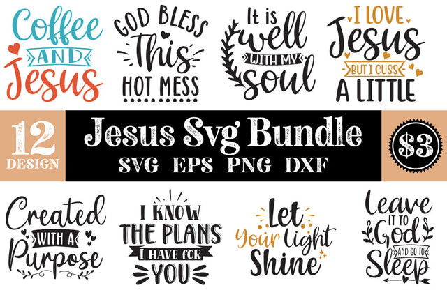 Jesus SVG Bundle Christian SVG cut file SVG Svgcraft 