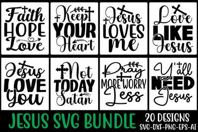 Jesus Svg Bundle SVG designmaster24 