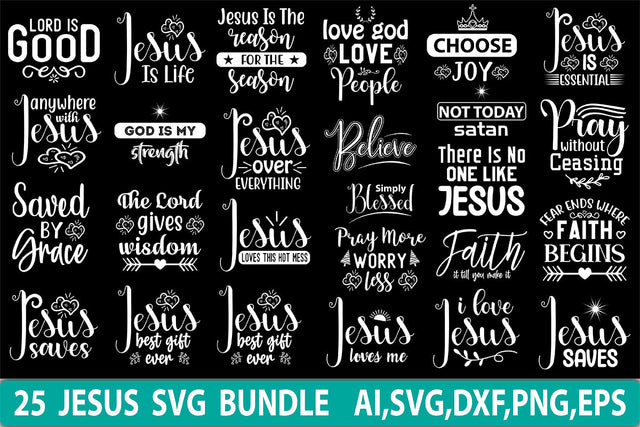 Jesus SVG Bundle SVG nirmal108roy 