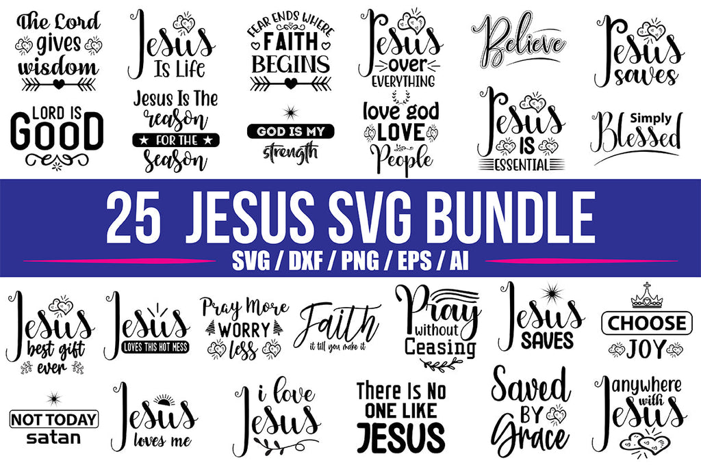 Jesus SVG Bundle - So Fontsy