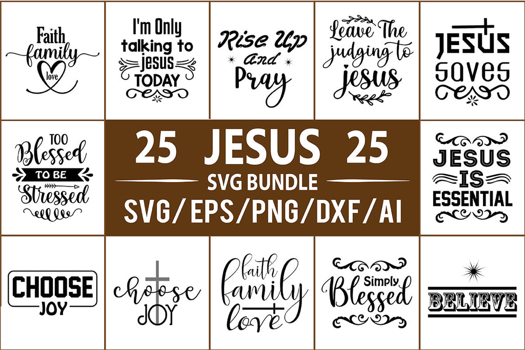 Jesus SVG Bundle - So Fontsy