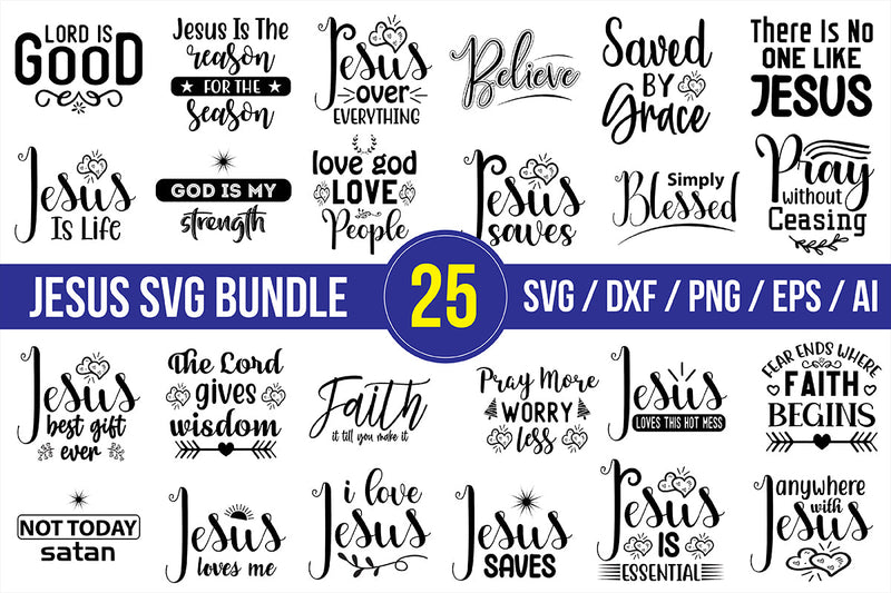 Jesus SVG Bundle - So Fontsy