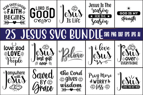 Jesus SVG Bundle SVG nirmal108roy 