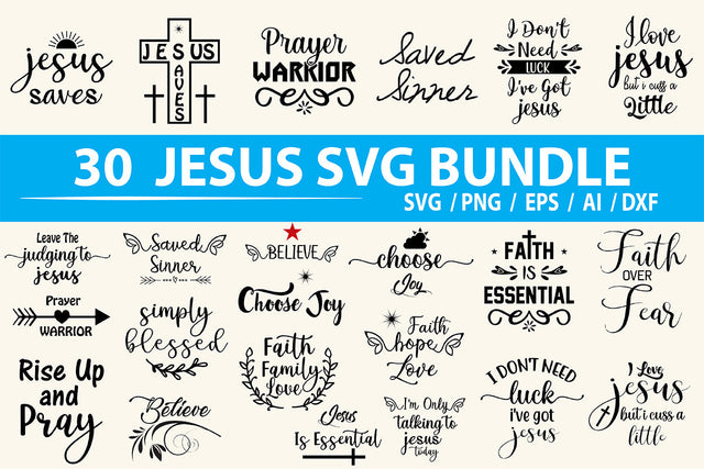 Jesus SVG Bundle SVG nirmal108roy 