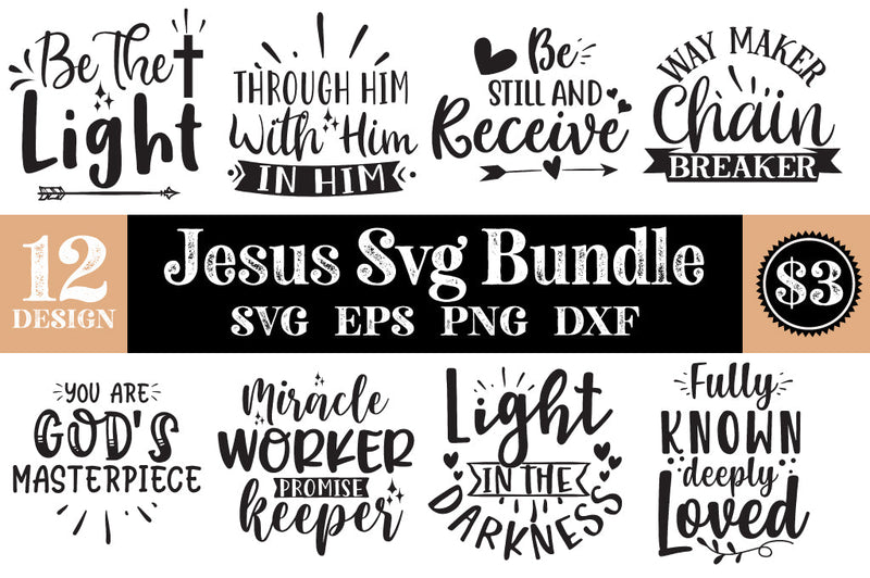 Jesus Svg Bundle SVG Svgcraft 